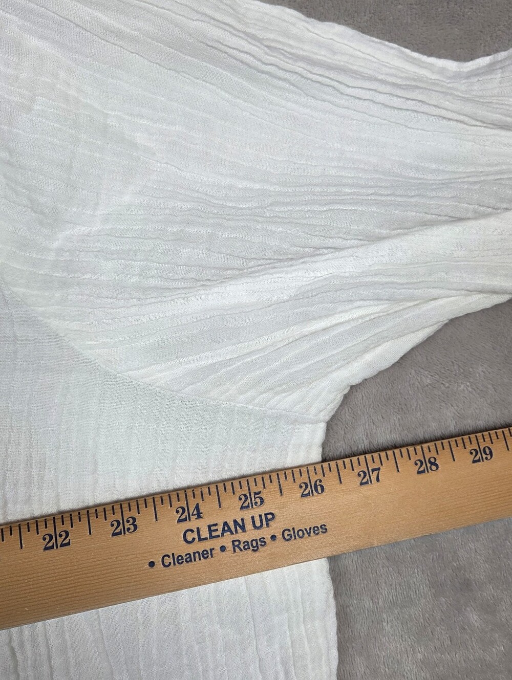 Soft Surroundings BEACH SIDE GAUZE TUNIC Blouse Button Tab Henley 2XL - Picture 4 of 8